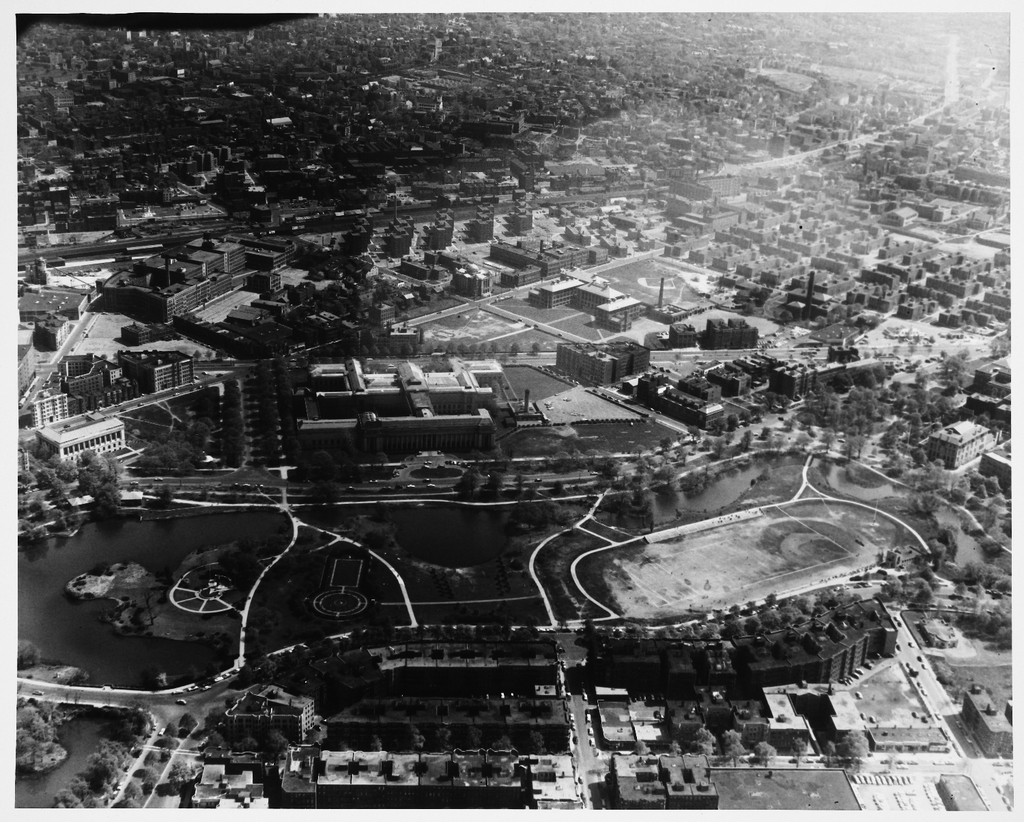 Visible in the upper right - 1950s Nishan Bichajian, via MIT-Libraries: https://www.flickr.com/photos/mit-libraries/3384299183/ 